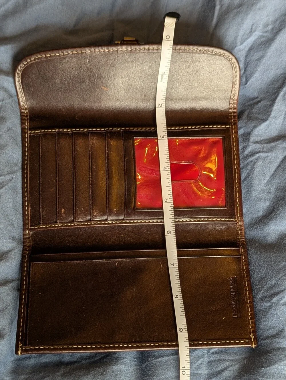 Dooney & Bourke Brown Signature Clutch Wallet